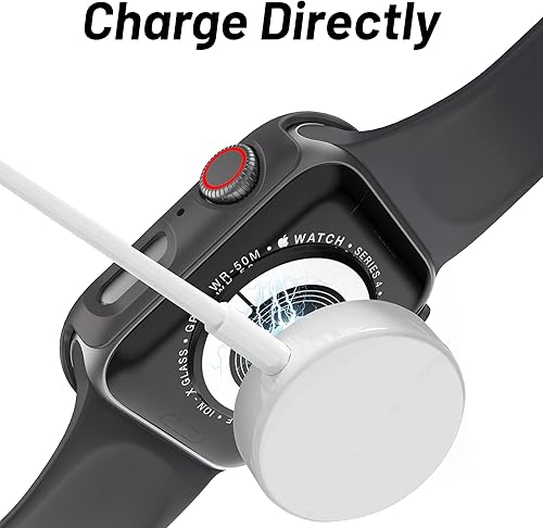 Miniatura 17 de Funda protectora de policarbonato duro compatible con Apple Watch Series 7/8/9 de 1.772 pulgadas, carcasa protectora de borde para Apple Watch