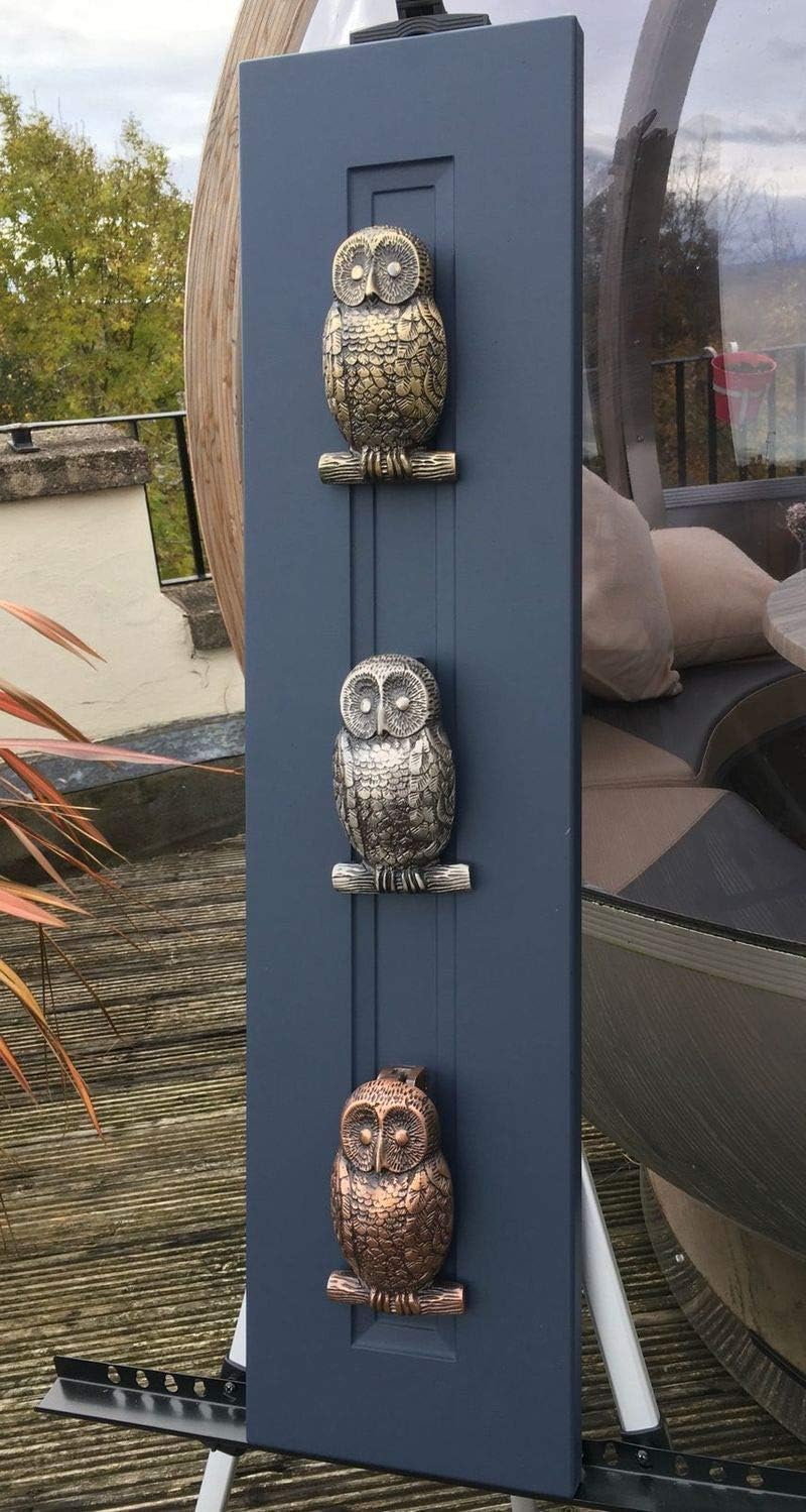 Owl Door Knocker Antique Brass