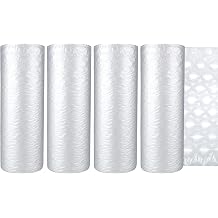 Air Cushion Film 4 Rolls x 985ft, Size 15.7inch x 11.8inch | Air Pillow Bubble Bags Film, For Wrap Machine, Machine Not Included