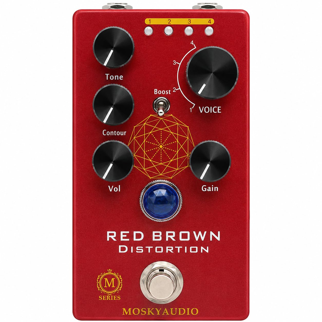 Amazon.co.jp: 【MOSKY AUDIO/RED BROWN Distortion】M-SERIES Pedal