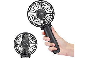 FARADAY Personal Hand Held Fan with Powerful Battery
