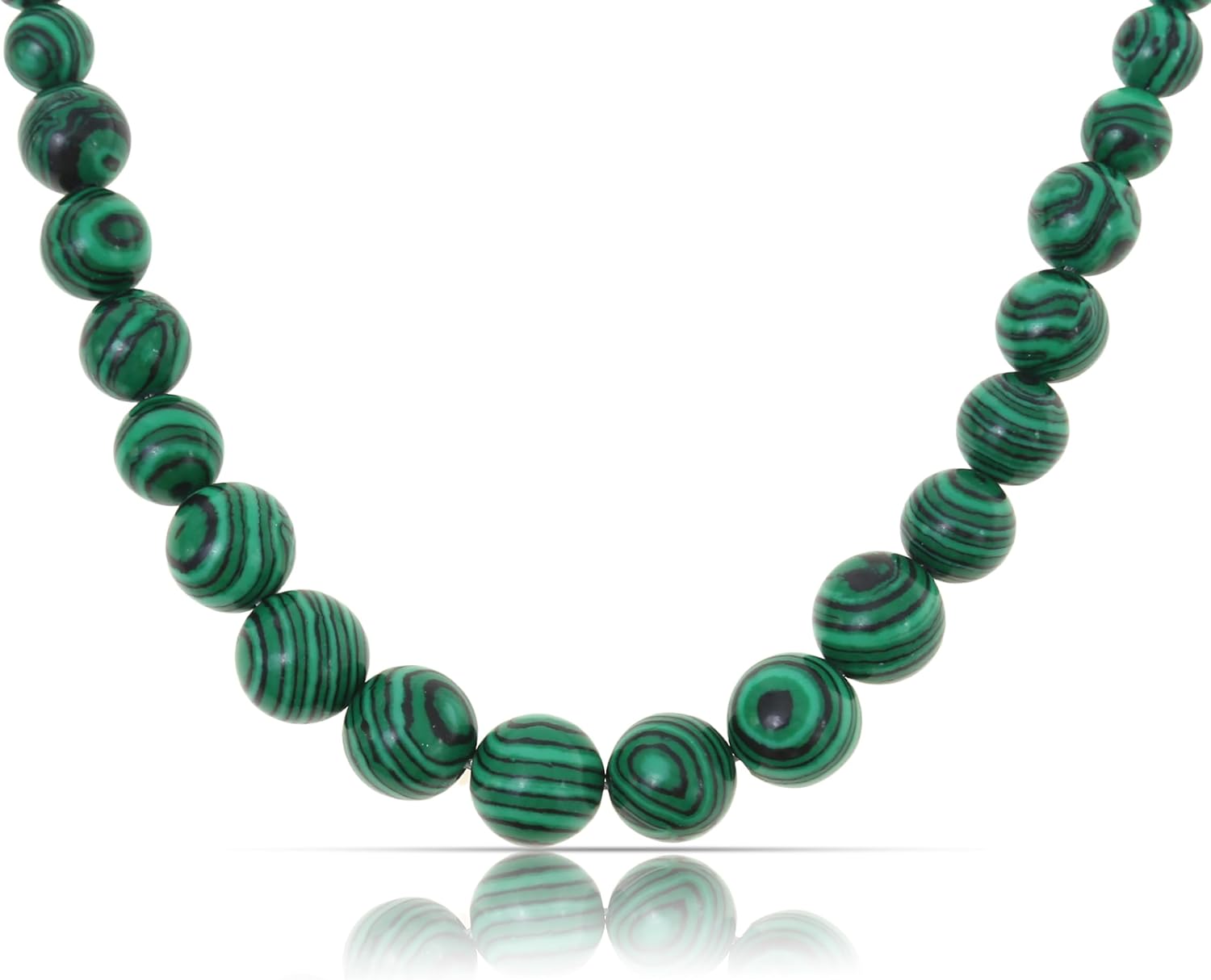 Made by Nami Malachite Necklace for Women Natural Green Gemstone Beads Protection Necklace