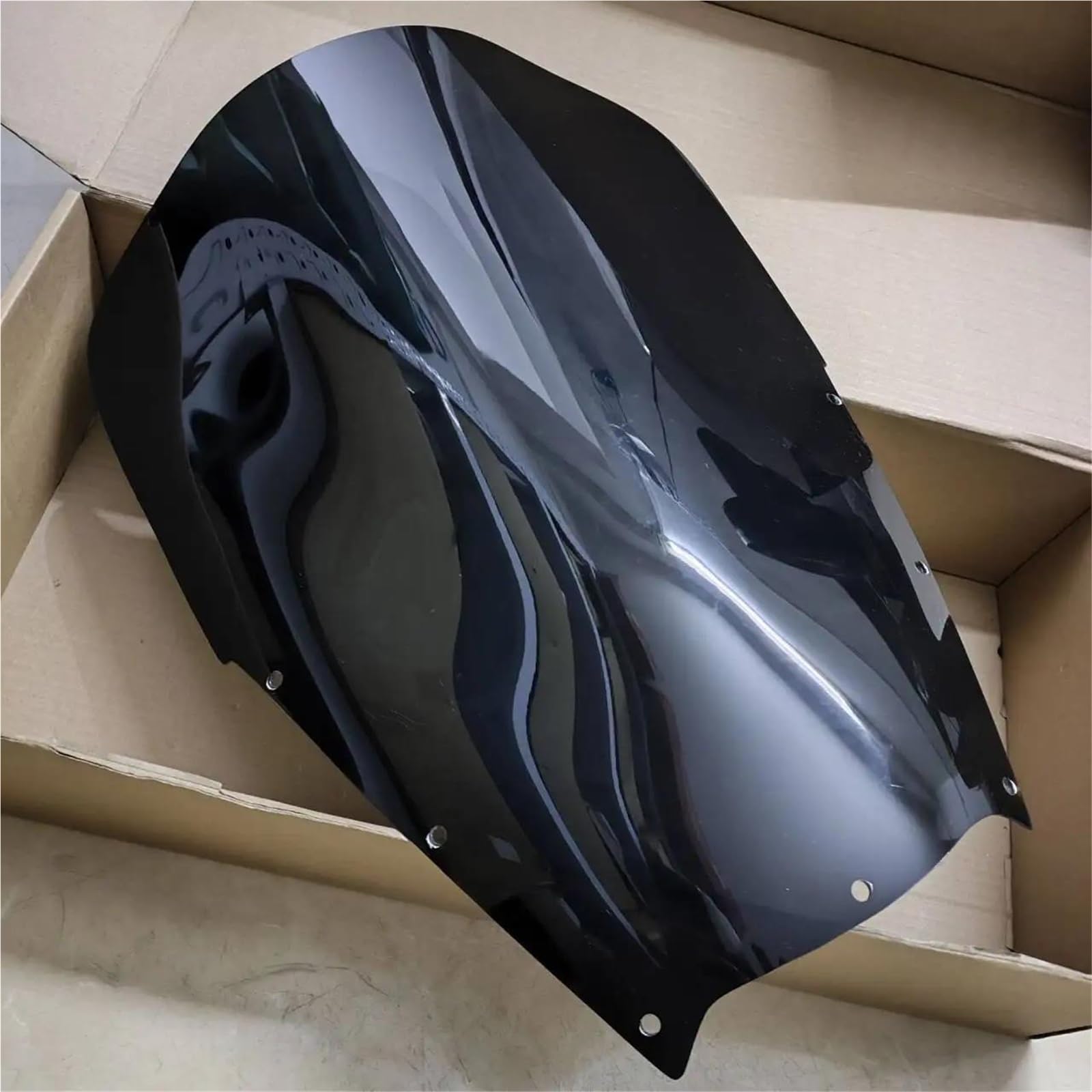 Cúpulas Y Parabrisas para Motocicleta para TDM900 2002-2014 (TDM 900) Parabrisas Delantero De Doble Burbuja Y Deflector De Viento Delantero Deflector Viento(Negro,X-2)