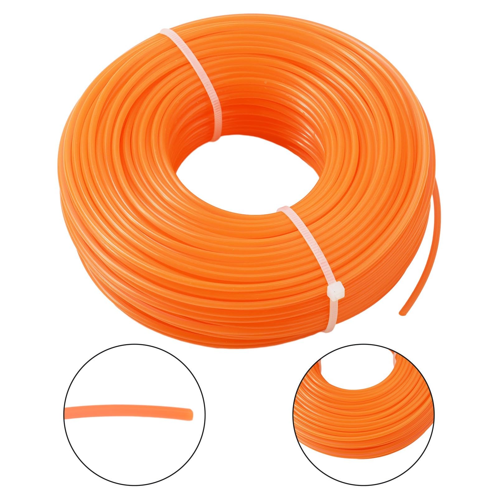 Bobina di filo rotondo in nylon, 2,4 mm x 50 m, per decespugliatore TrimCut 50-2 41-2 40-2 51-2 30-2 31-2 e SuperCut 10-1 2-1 20-1 40-2 2-2 20-2