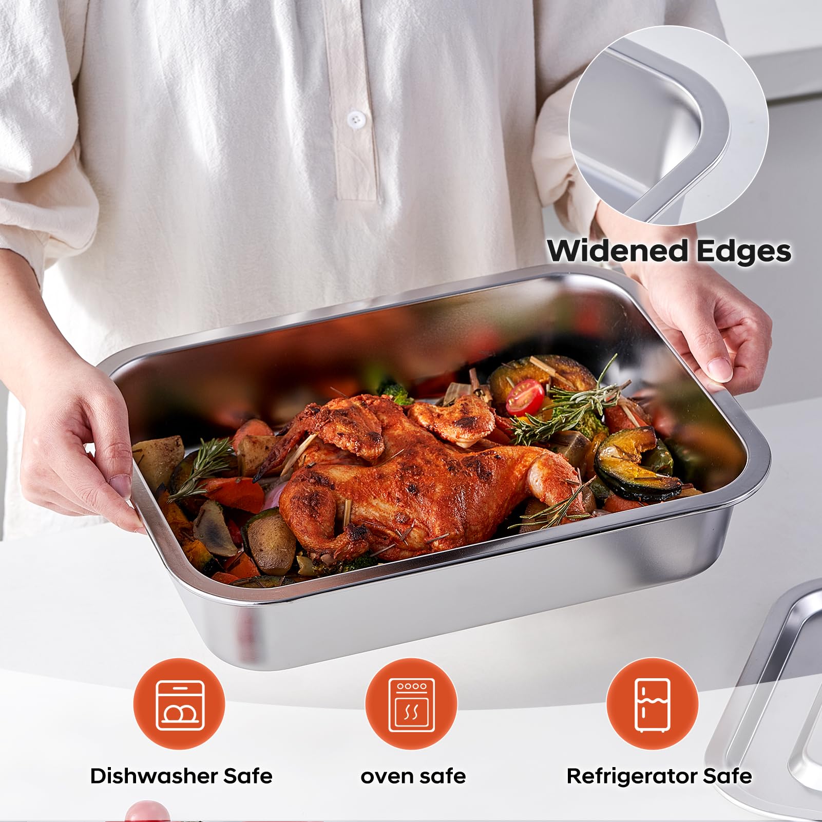 Deep Lasagna Pan with Lid - 2 Pack -9 Deep Lasagna Pan with Lid - 2 Pack -9