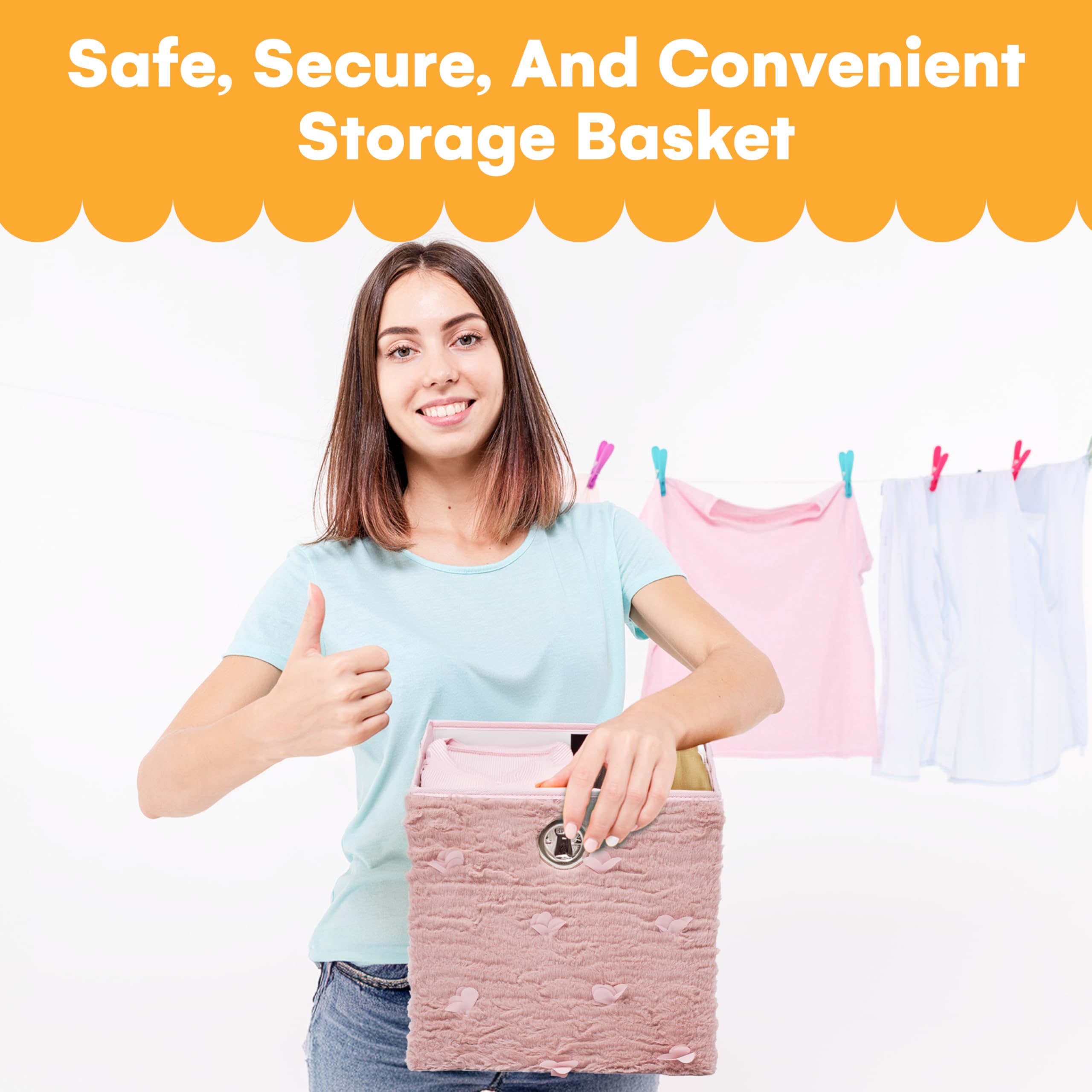 Noa Store Set of 2 Pink Toy Box for Girls - 130 Liters Large Toy Storage with Removable Dividers for Easy Sorting - Stylish Textile Toy Bins and Chests - Ideal for Playroom Bedroom Living Room