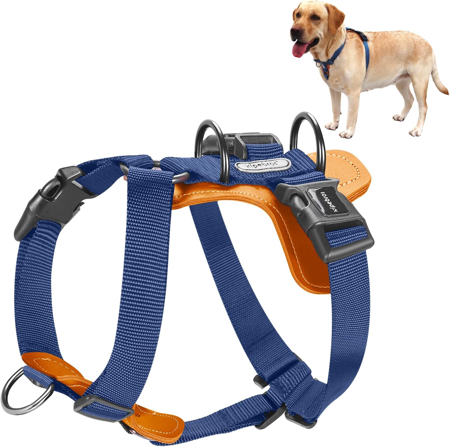 Xipebros Dog Harness, no Pull Dog Harness with lesthe Pads,Ideal for Dog Walking and Training. Easy Walk Dog Harness for Large Dogs