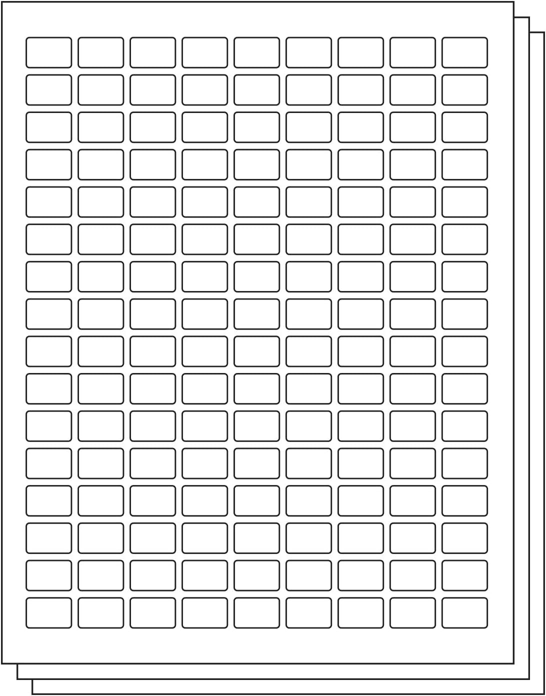 1 x 1.5 inch Bottle Labels for Inkjet & Laser Printers (49 Per Sheet, 73500 Labels, 150 Sheets)