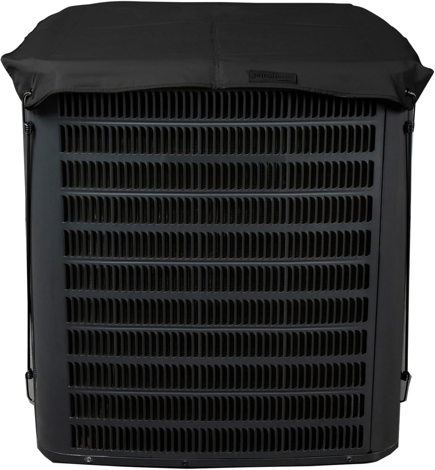Covermates Ultima Armor Top Air Conditioner Cover - Heavy Duty All-Weather Outdoor Central AC Unit Protector - 600D Ripstop Polyester Top Cover with Bungee Cords, Armor Top 30W x 30D, Ripstop Black