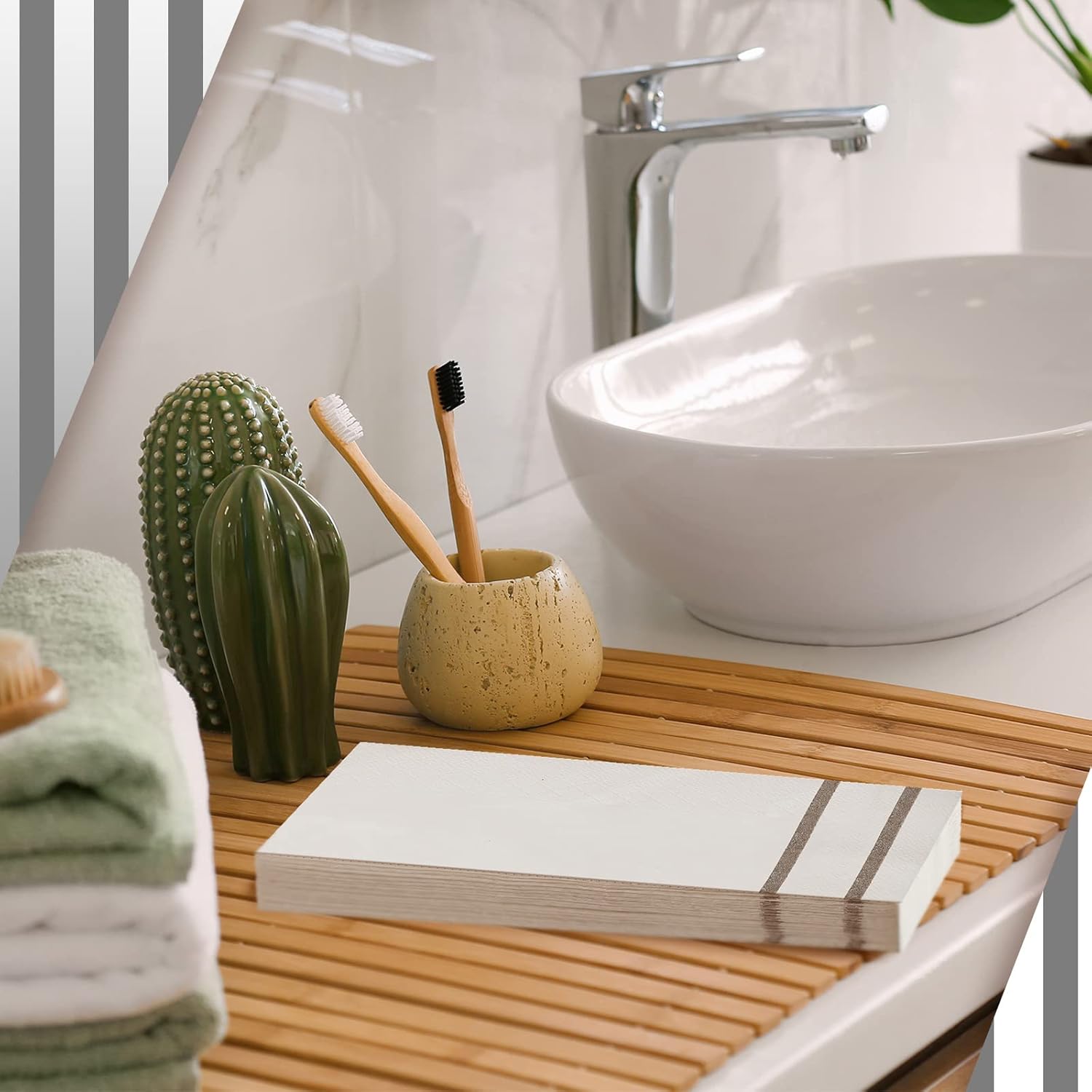 400 Pack Disposable Guest Towels for Bathroom Paper Hand Towels Bulk Elegant Dinner Napkins Decorative Paper Napkins for Bathroom Kitchen Parties Weddings (Silver Gray)