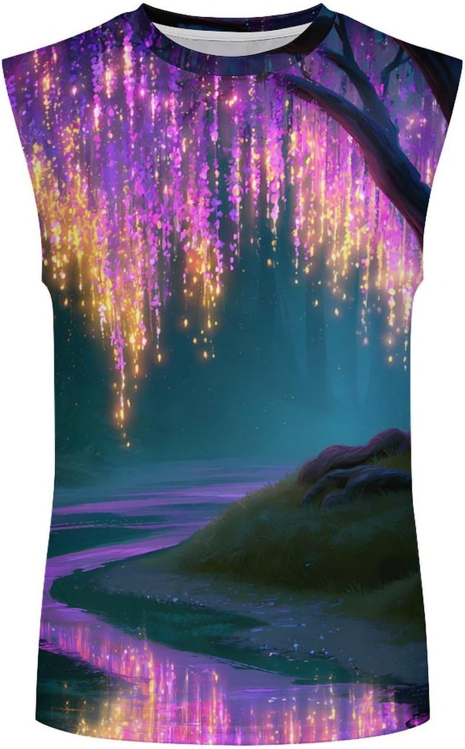 Magical Willow Tree Men's Sleeveless Shirt Small