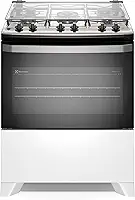 Electrolux Fogão 5 bocas Electrolux Branco Efficient Mesa Inox, PerfectCook e VaporBake® (FE5IW) Bivolt
