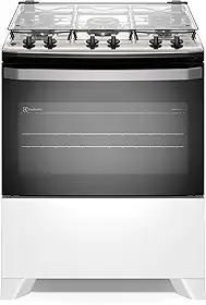 Electrolux Fogão 5 bocas Electrolux Branco Efficient Mesa Inox, PerfectCook e VaporBake® (FE5IW) Bivolt