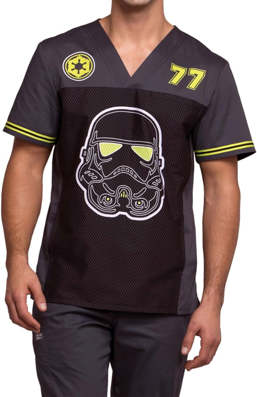 Star Wars Men's Storm Trooper Scrub Top
