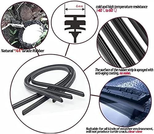 Miniatura 4 de Brazo de limpiaparabrisas trasero de automóvil para Suzuki Swift 2004-2010 de 10 pulgadas, kit de repuesto de limpiaparabrisas trasero, 1 unidad
