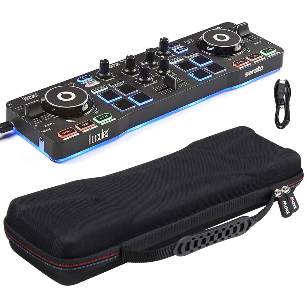 新品Hercules DJCONTROL STARLIGHT 持ち運びケース付き Amazon.com: co2CREA Hard Travel Case replacement for