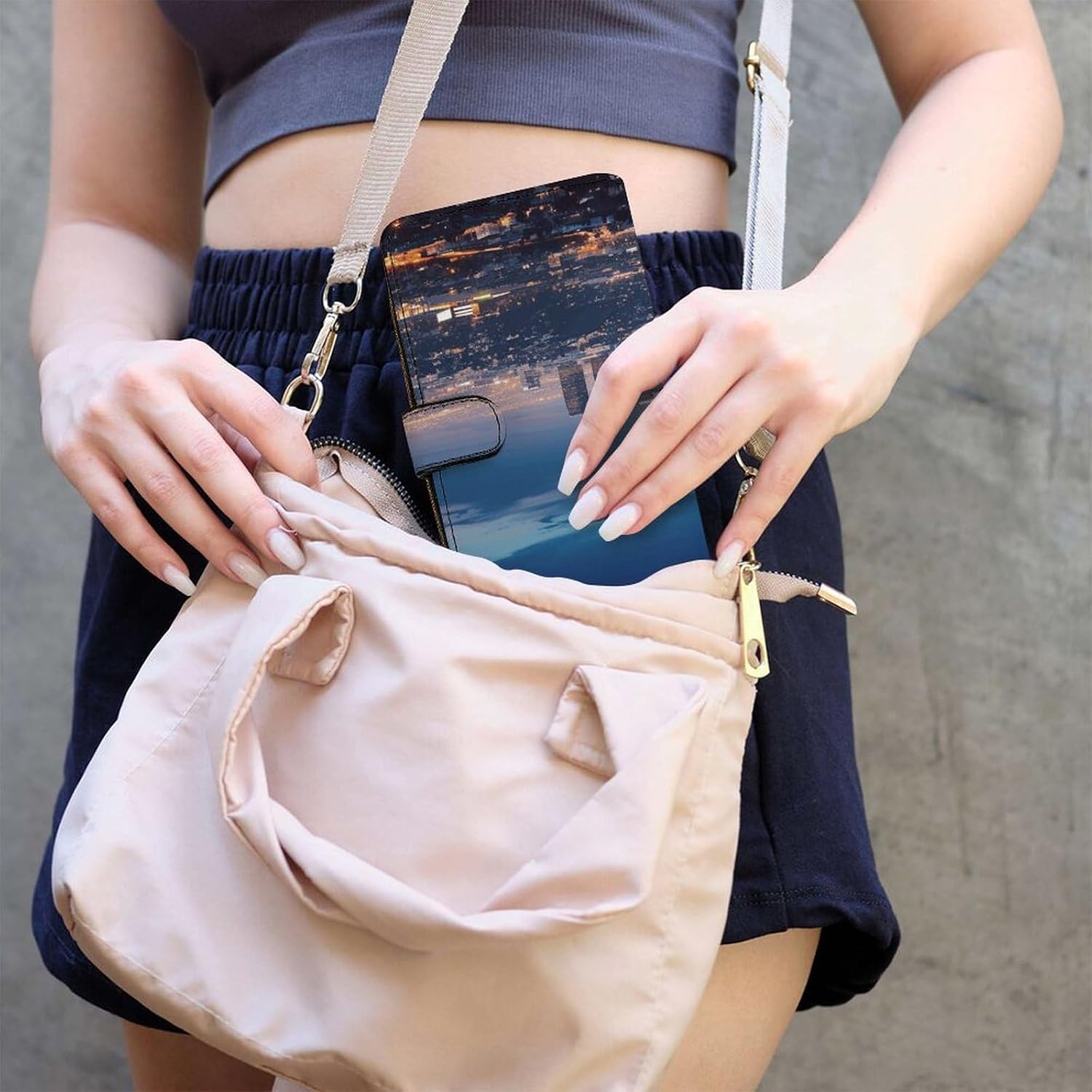 Wallet, Los Angeles Skyline Printed Wallet,travel Wallet,durable Wallet,portable Wallet,universal Wallet,leather Wallet