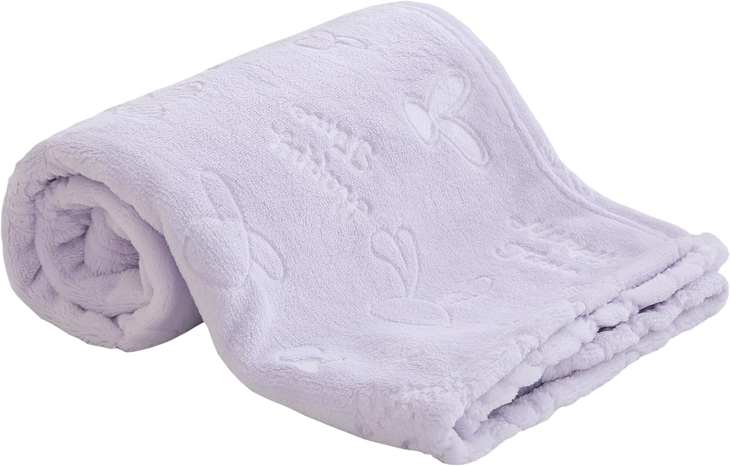 Fleece Baby Blanket Animal Pattern – Soft Cozy Fluffy Plush Receiving Blanket for Newborn Infant Toddler, Warm Crib Stroller Blanket for Boys Girls, 30″x40″, Purple