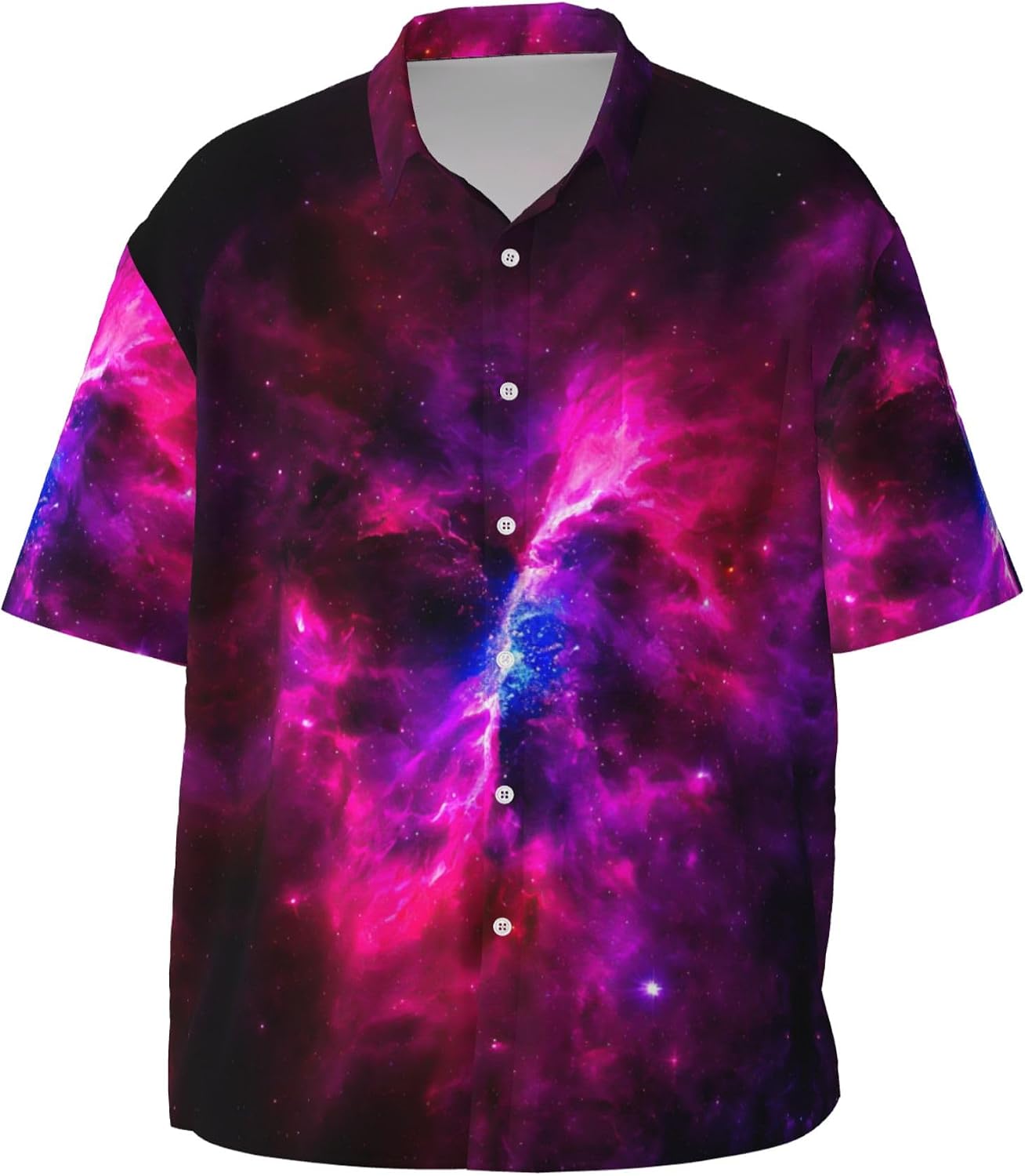 Mens Short Sleeve Button Up Shirts, Casual Party Shirts Stylish Beach Shirt Gifts for Men