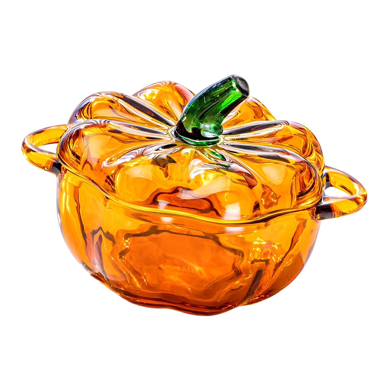 Shurhome Pumpkins Glass Storage Jar with Lid, Candy & Cookie Jars, Jewelry Box, Buffet & Biscuit Containers Decorative Candy Buffet Biscuit Containers