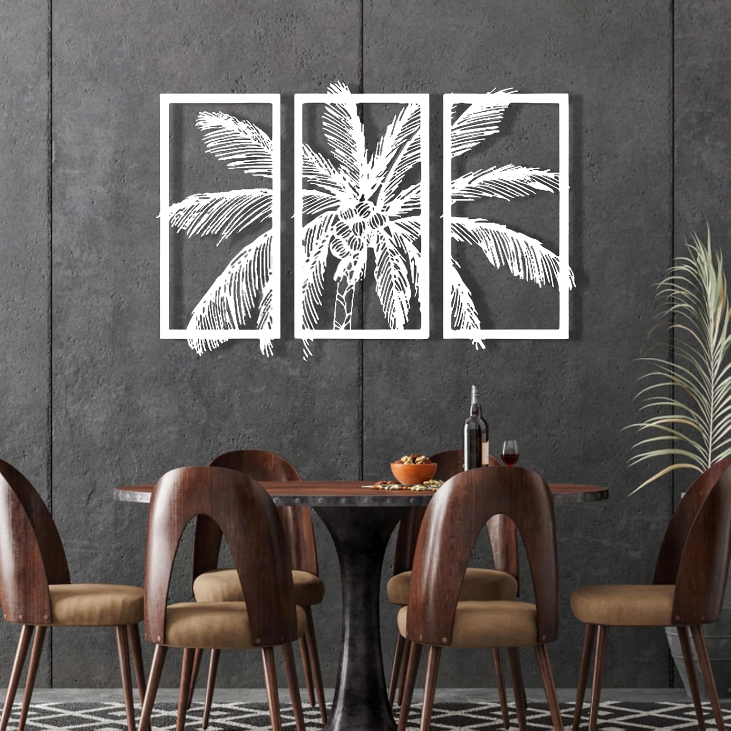 Metal Palm Tree, Metal palm tree wall decor, Palm Tree