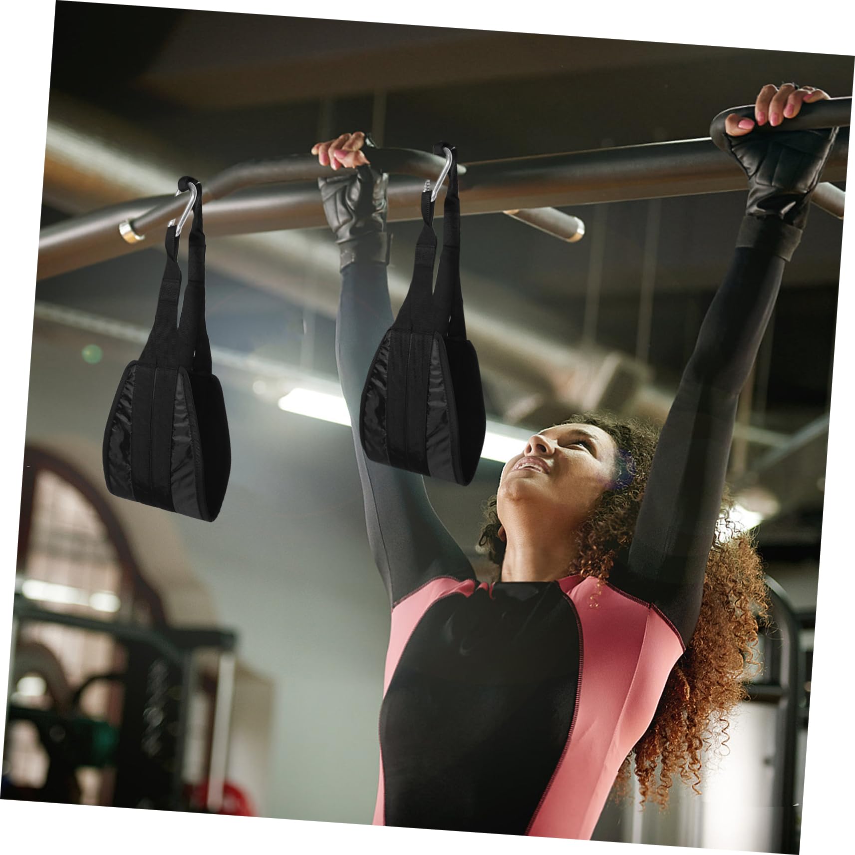 Correas Colgantes para Abdominales 1 Par Negras Oxford