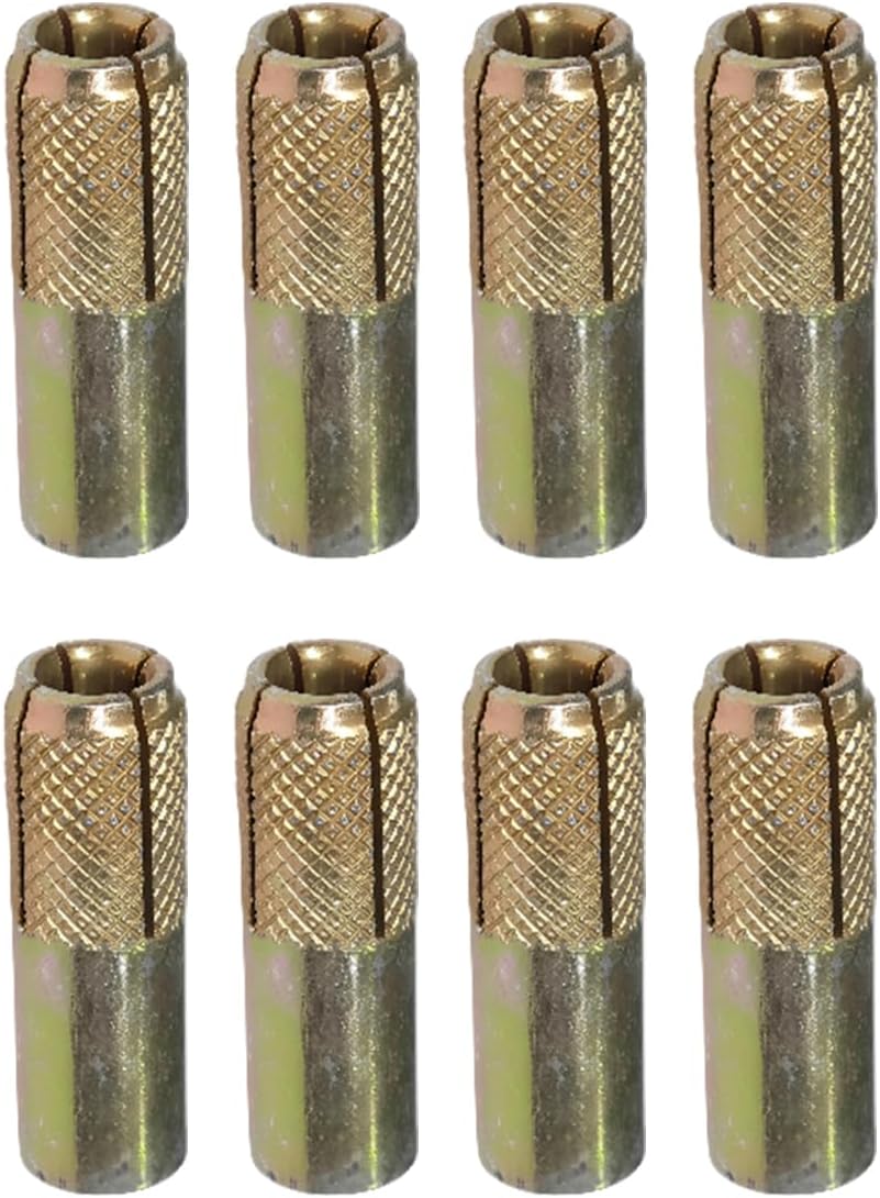 8 ADET Çakma Çelik Dübel İç Dişli M10x40 mm Raf İskele Montaj Bağlantı Monte Asma Aparatı