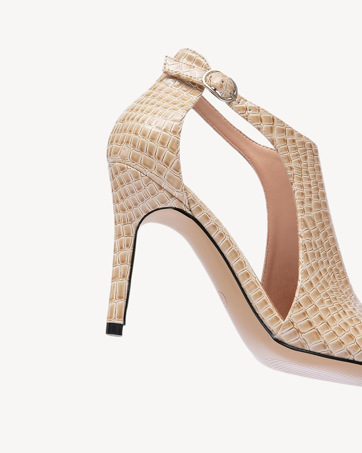 NEWBELLA Women's Closed Instep Hollow Pumps - Pointed Toe Heeled Sandals with Stiletto Heel, Versatile Casual High Heels for Everyday Wear & Commute - Image 6