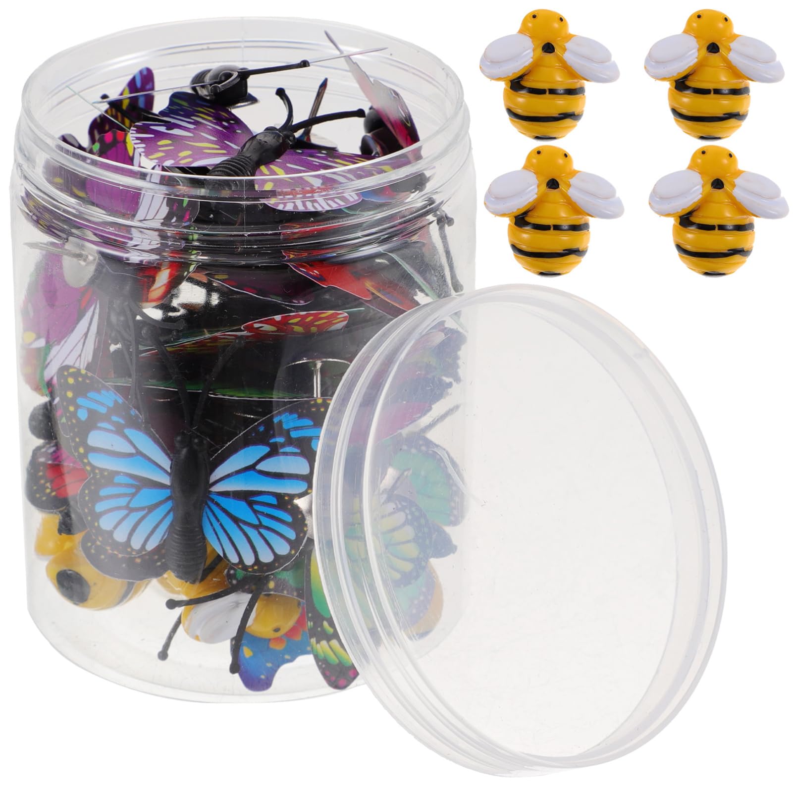 STOBOK 80stücke Dekorative Schmetterlings Und Bienen-pushpins Für Pinnwände Süße Und Praktische Reißzwecken Für Fotos Bastelprojekte Und Bürodekoration