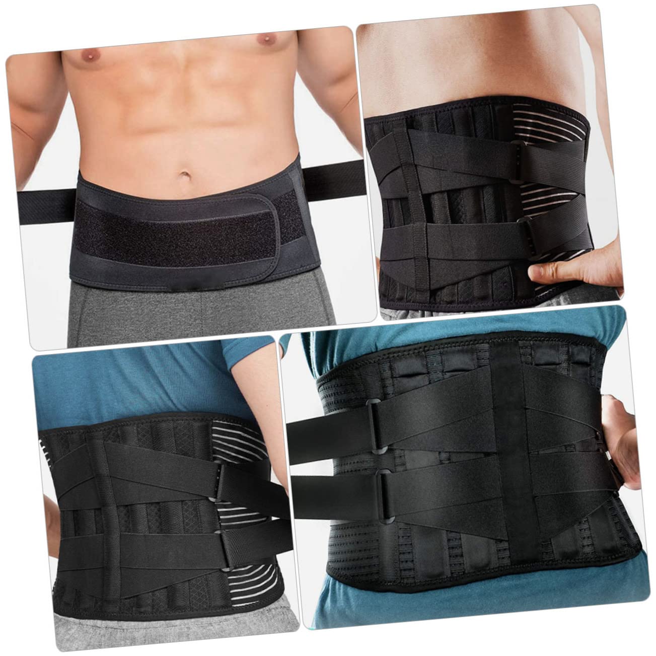 Didiseaon Adjustable Back Posture Waist Breathable Waist Support Band Sports Exercise