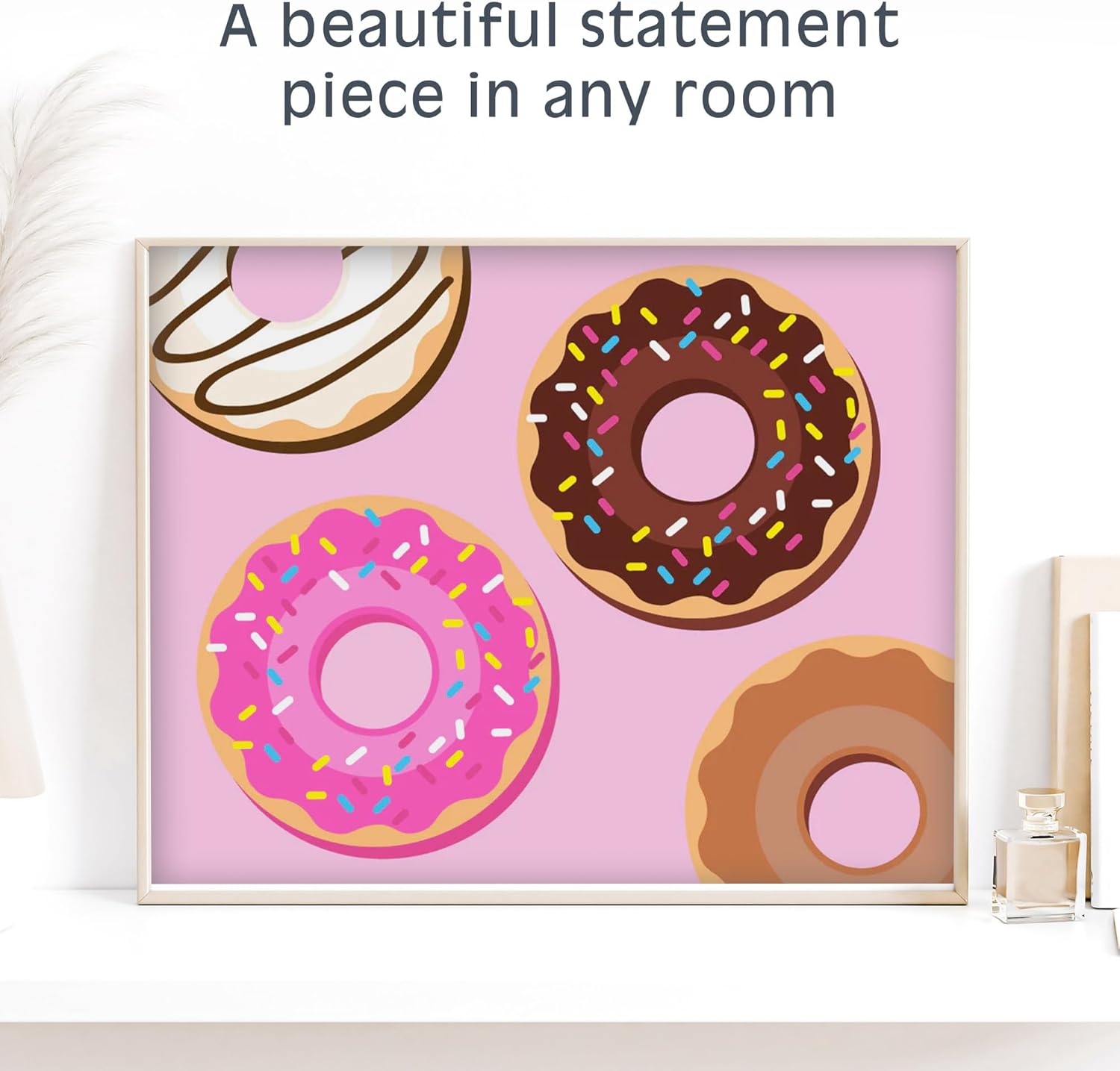 Pink Picasso Kits Paint by Number for Kids Ages 5-12 | DIY 8x10 Beginners Kids Paint Set Color by Numbers Canvas Painting Kits | As Seen On Shark Tank & Oprah's Favorite Thing (Delicious Doughnuts)