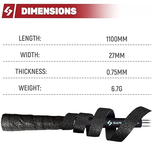 Miniatura 5 de SAPLIZE Cintas de envolver con agarre de golf, paquete de 3 o 15 cintas adhesivas de poliuretano adherentes, nueva solución de regripping para palos