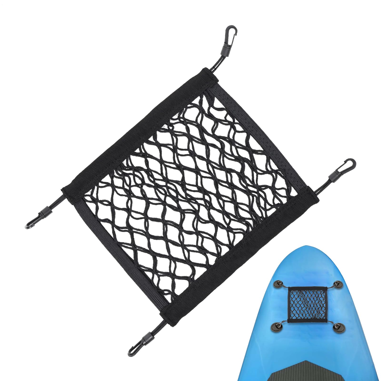 Sac de Pont pour Paddle | Sac Kayak - Porte-Accessoires Élastique Résistant en Filet pour Randonnée Pêche Rivière Camping Voyage