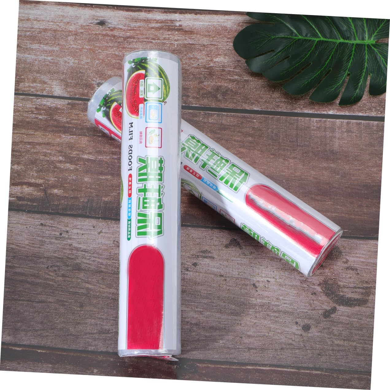 Disposable Cling Film Wrap 2 Rolls 25cm X 45m Pe Foodservice Wrap with Slide Cutter for Kitchen Food Storage and Fresh Fruit Vegetable Preservation