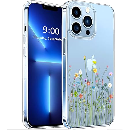 ZBCLV Funda Transparente Para IPhone 16, Diseño De Mariposa Con Purpurina 3D Y Flores Florales Para Niñas Y Mujeres, Funda Protectora De TPU Suave Con Pulsera De Muñeca, Azul