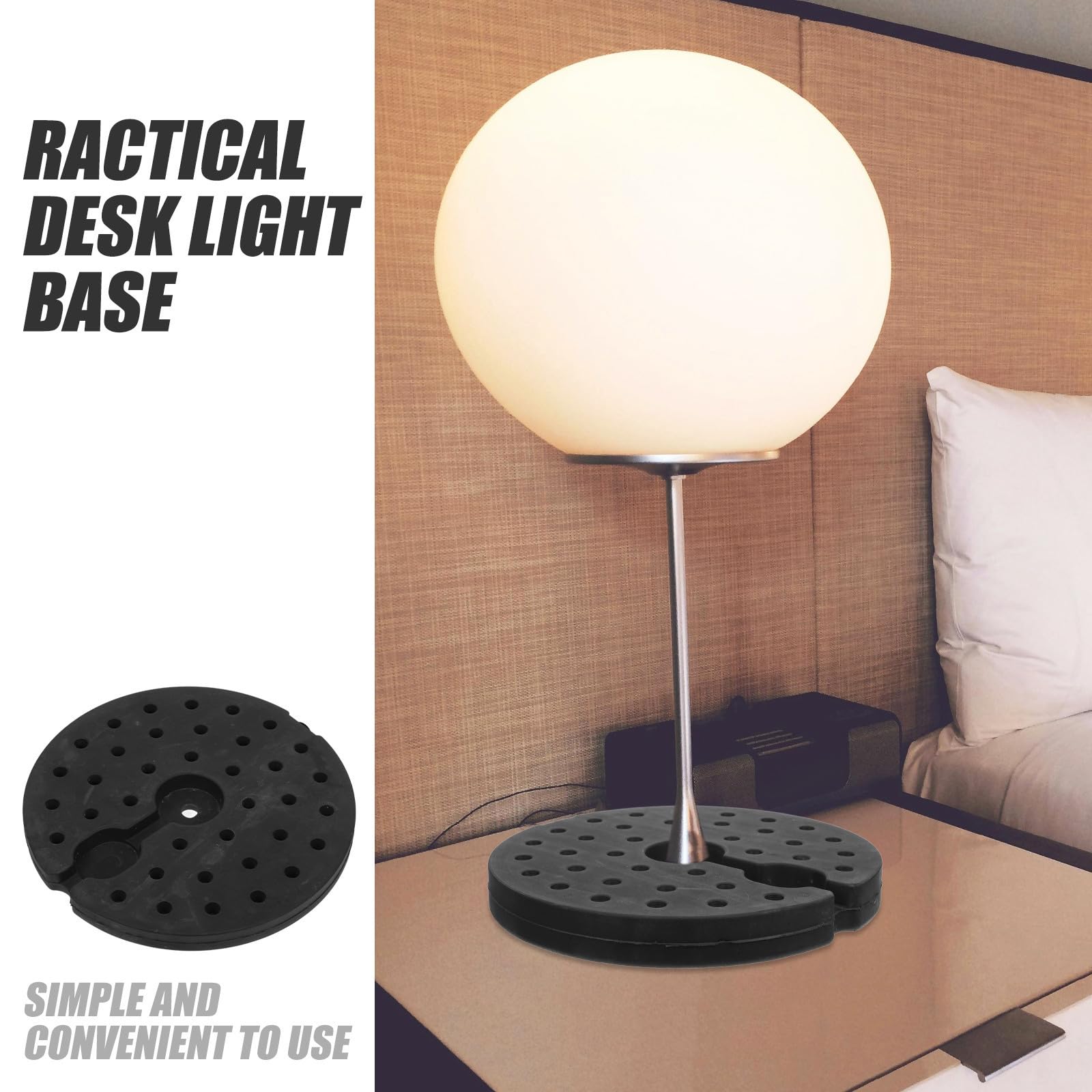 MERRYHAPY Base Lestée pour Lampadaire en Fer 27 Cm X 2,2 Cm Surface Lisse, Accessoire Stabilisateur pour Usage Bureau et Salon