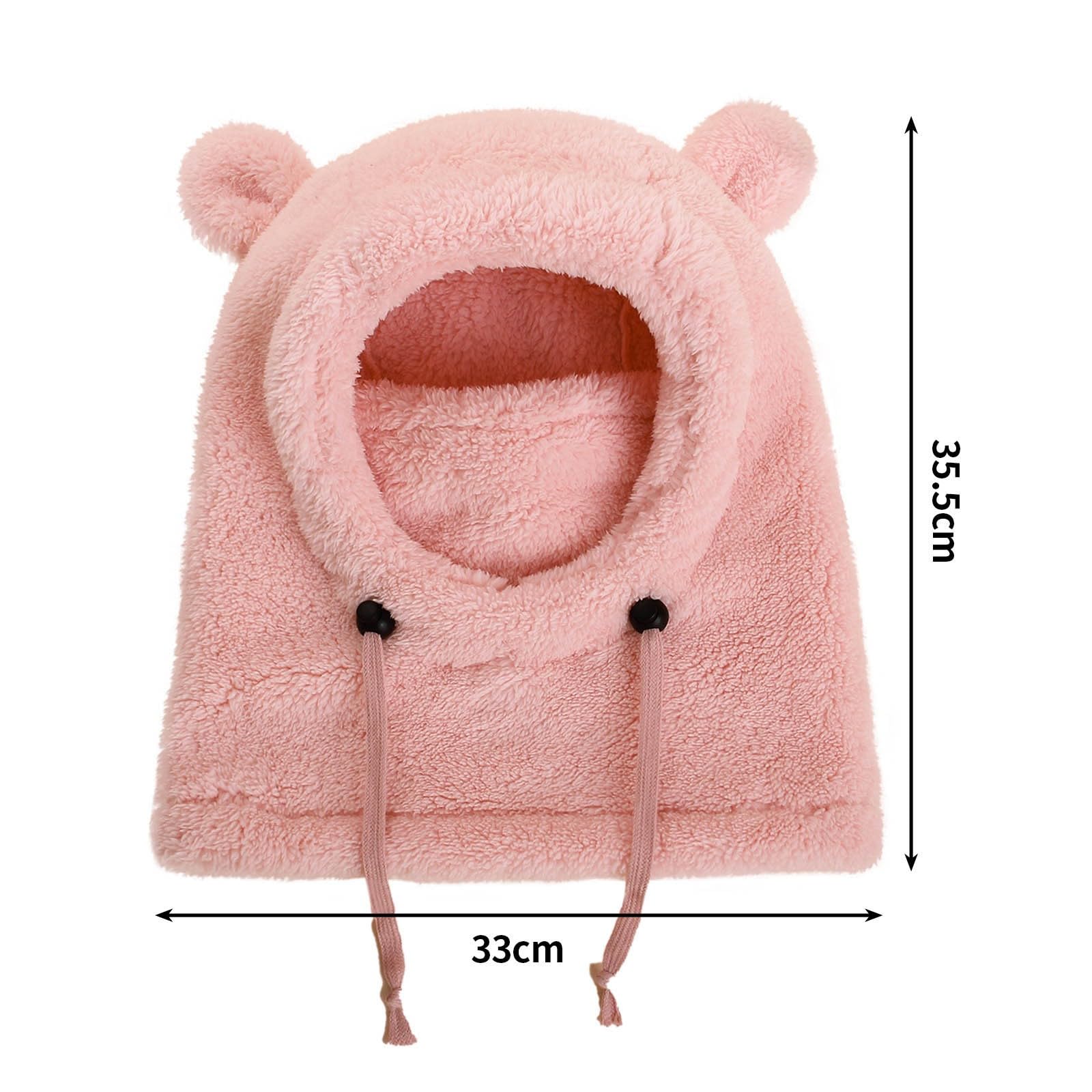Schlupfmütze Kinder Winter - Thermo Fleece Sturmhaube Multifunktionale Winddichte Gesichtsmaske Skimaske Warme Strick Mütze Kapuze Halswärmer Schal Outdoor-Aktivitäten für Jungen Mädchen 3-10 Jahre