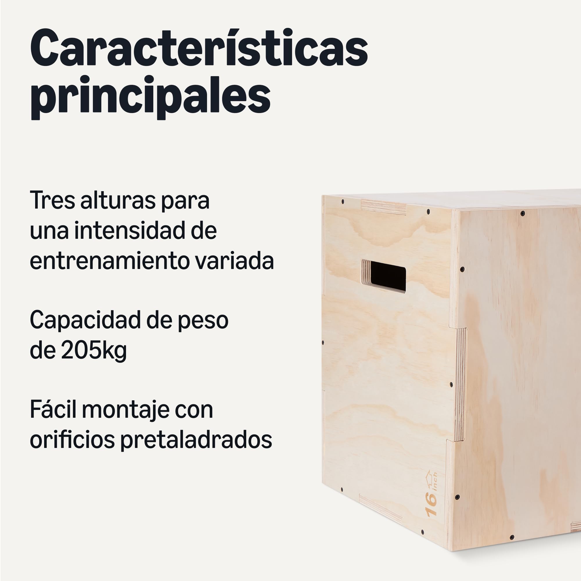 Amazon Basics Plyometric Jump Box, Plyo Box Jumps for Home Gym