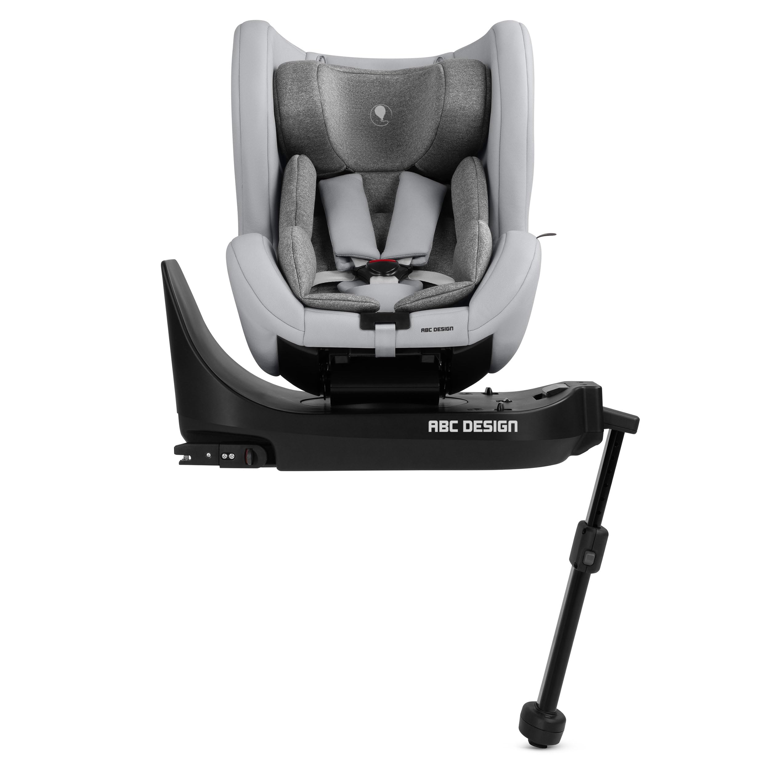 ABC Design Isofix Base Root – 360° Isofix Basis für die Babyschale Tulip & den Kindersitz Lily i-Size– höhenverstellbares Stützbein – Rotationssperre & Farbanzeige für korrekten Einbau