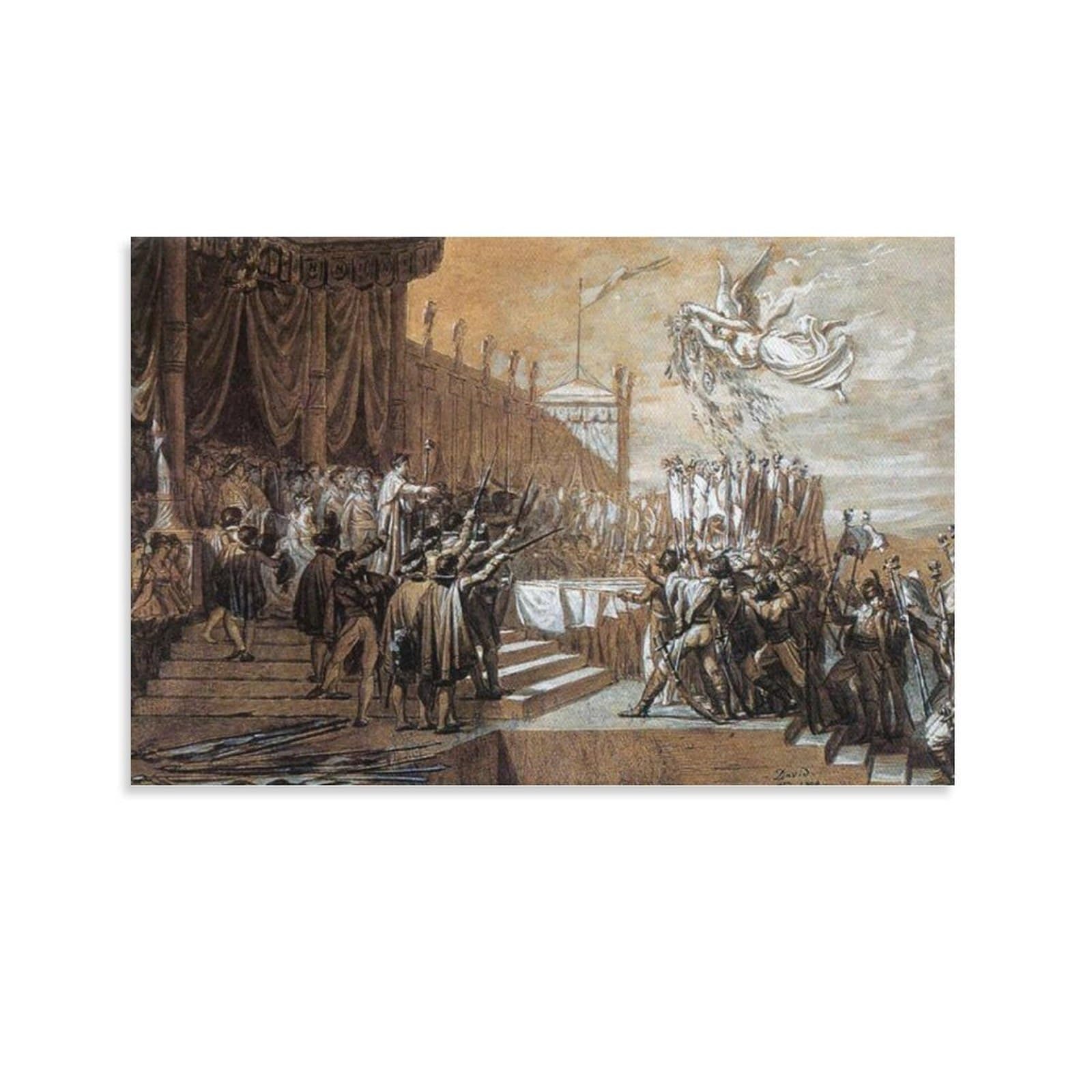 The Distribution Of The Eagle Standards Jacques Louis David