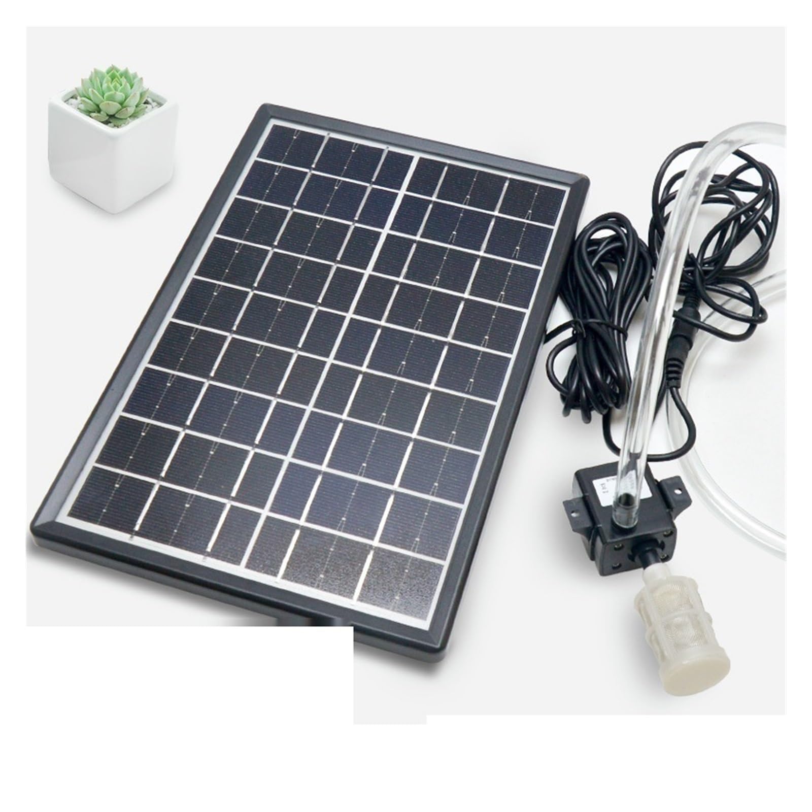 Solar Water Pump 12V Hydroponics Filter Aeration Fish Tank Rockery Water Pumping Submersible Pump Pond Fountain Outdoor Garden Small Pond(9v6w set 12v pump)