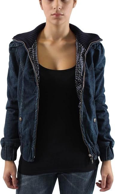 MISS SIXTY jeans donna giacca calda ZINC giacca in blu scuro : Amazon.it:  Abbigliamento