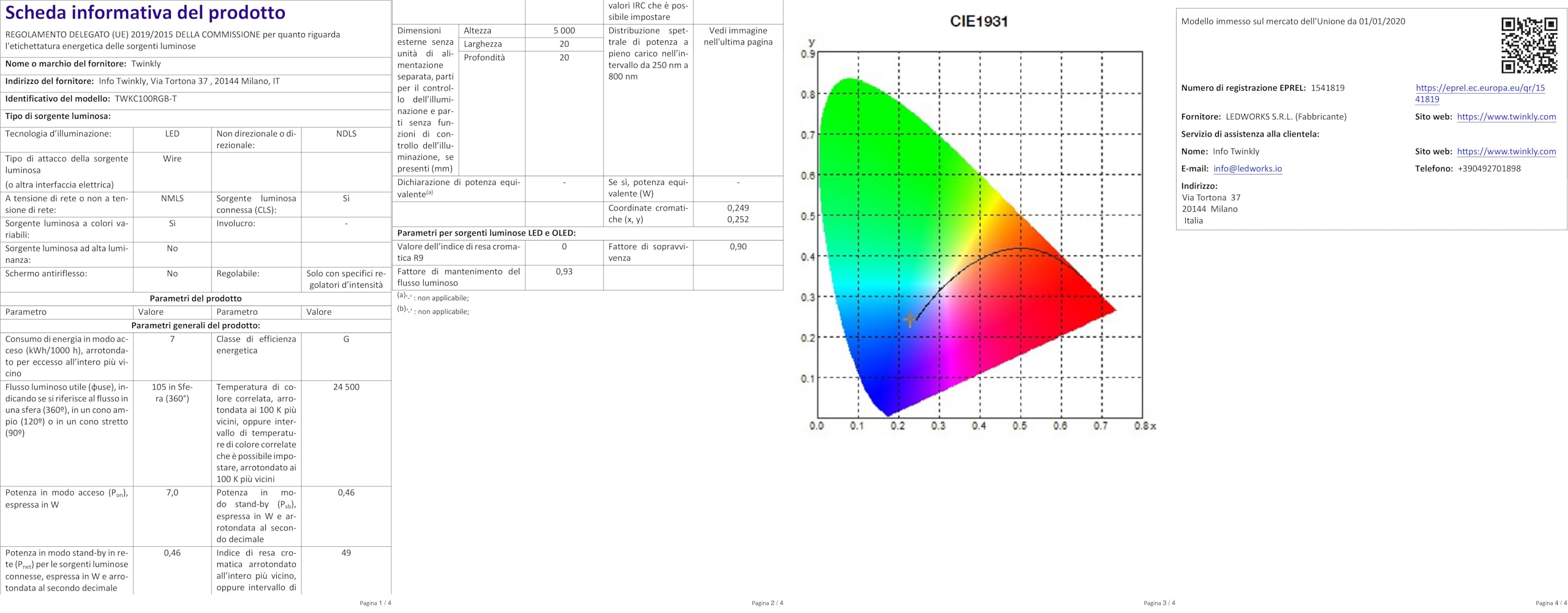 Govee RGBIC String Downlight RGBIC WiFi 5m - Foto 2
