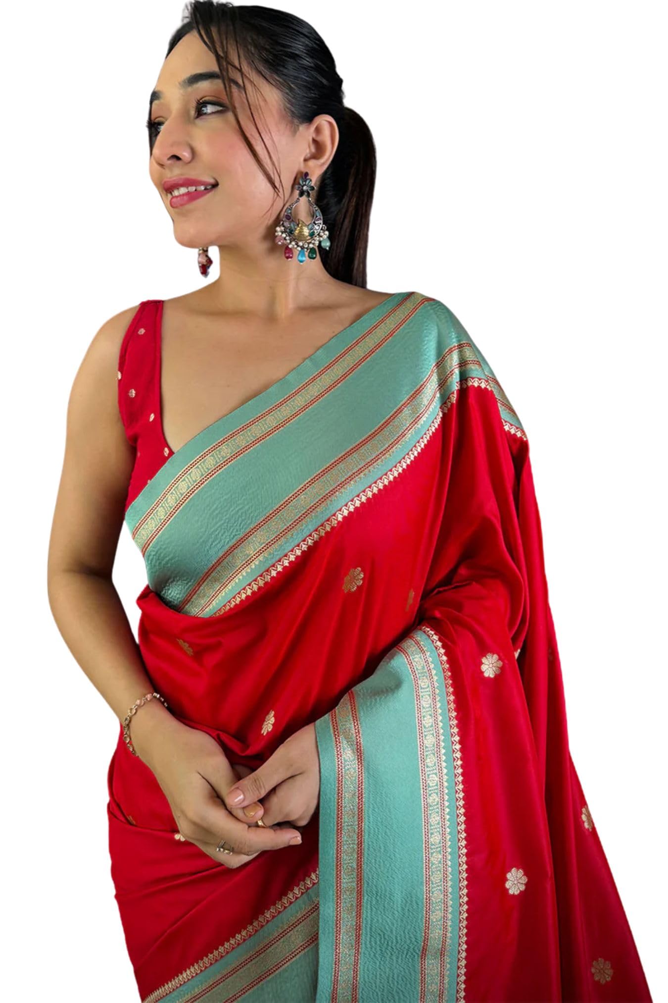 Women's Kanjivaram Soft Silk Saree With Unstitched Blouse Piece-image-44