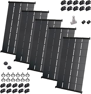 SunValue Ultimate Solar Pool Heater DIY Kit - Get the Most Out of Your Pool - Extend Your Swim Season & Pool Enjoyment (5-4'x10' Panels / 200 Square Feet)
