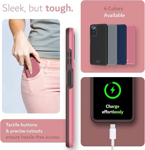 Vista 24 de TUDIA MergeGrip - Funda protectora delgada de doble capa para ZMAX 5G 2022, a prueba de golpes, de grado militar, delgada, de doble capa, para ZMAX