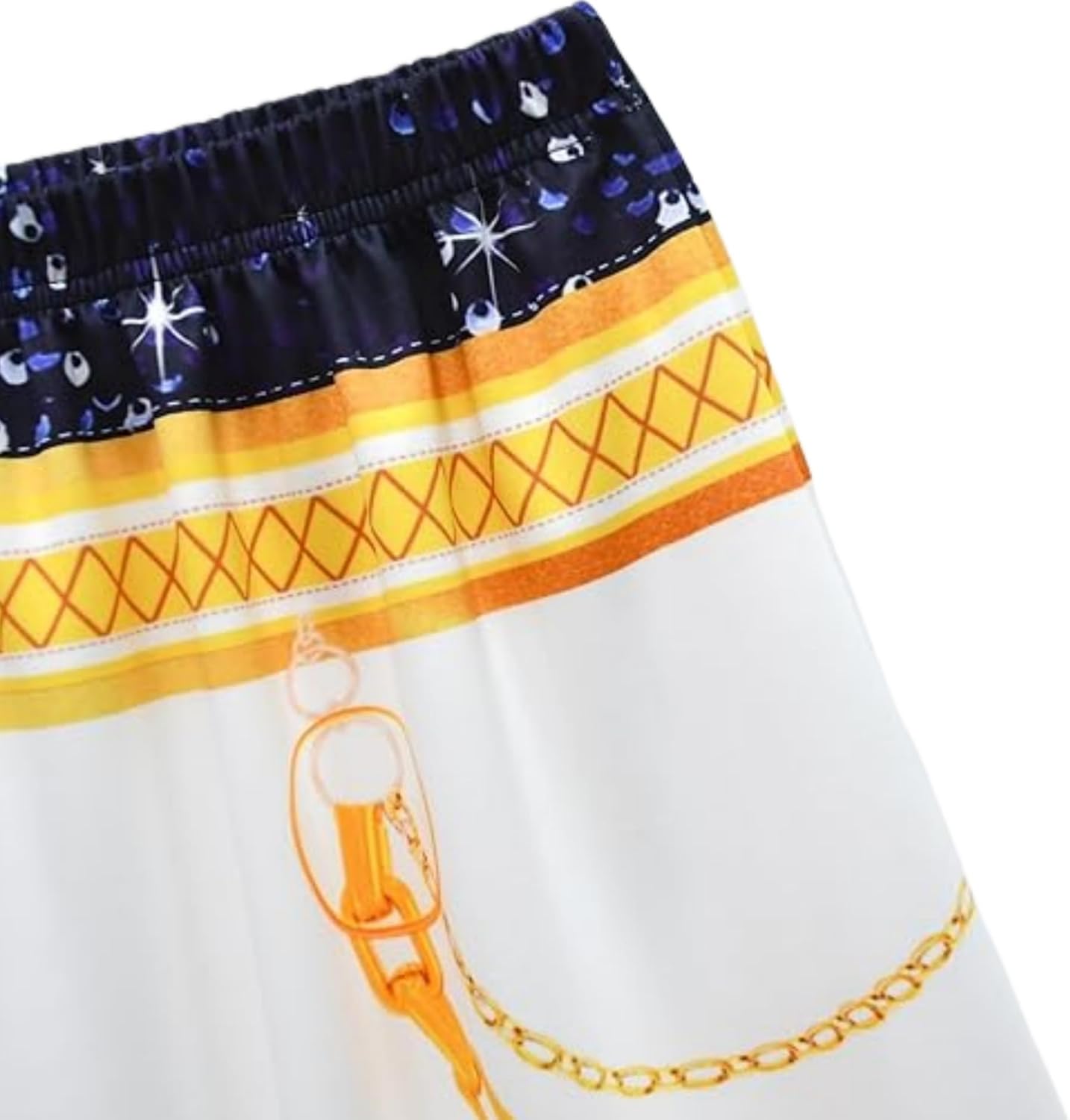 SAVITO Popular Singer Performance Outfits, Black Golden Printed Clothing Suitable for Kids Aged 3-12, Christmas Gift