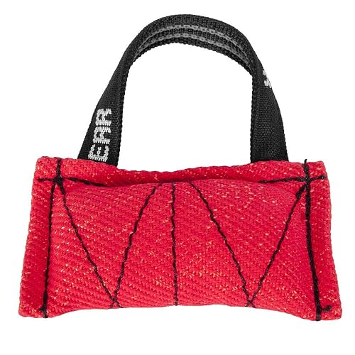 DINGO GEAR Nylcot - Almohada para entrenamiento de perros K9 IGP & Fun, 1 asa, color rojo, 15 x 8 cm
