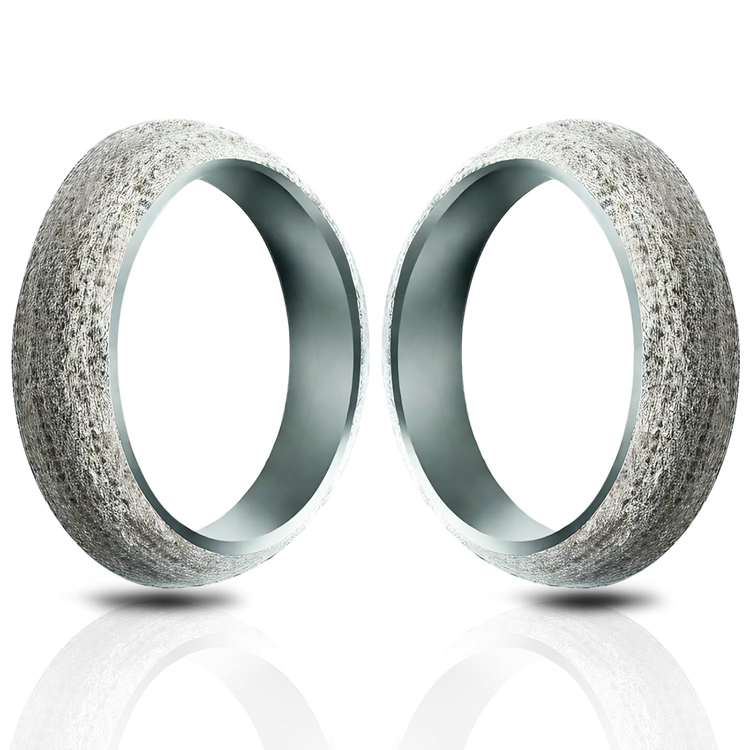 ID 1.77in/45mm Car Exhaust Manifold Gasket, 2Pcs Automotive Exhaust Muffler Gasket, Graphite Muffler Flange Connector Replacement for Most 1-3/4 inch OD Car Pipes