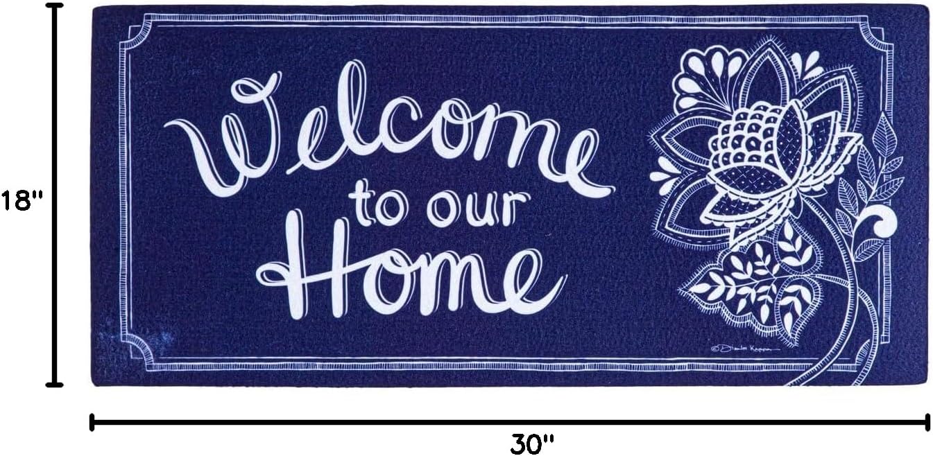 Evergreen Flag Seasonal Sassafras Interchangeable Mat and Tray, August